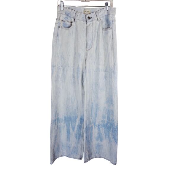 DL1961 Denim - DL1961 Anthropologie Light Blue Wash Hepburn Wide Leg Women's Jeans 27